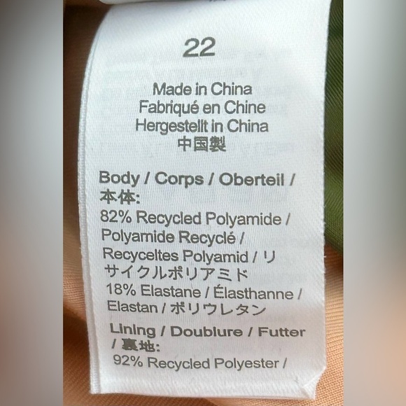 NWT J. Crew Safari Green Ruched One-Piece Swimsuit with Removable Straps 22 (3X) - Picture 12 of 16